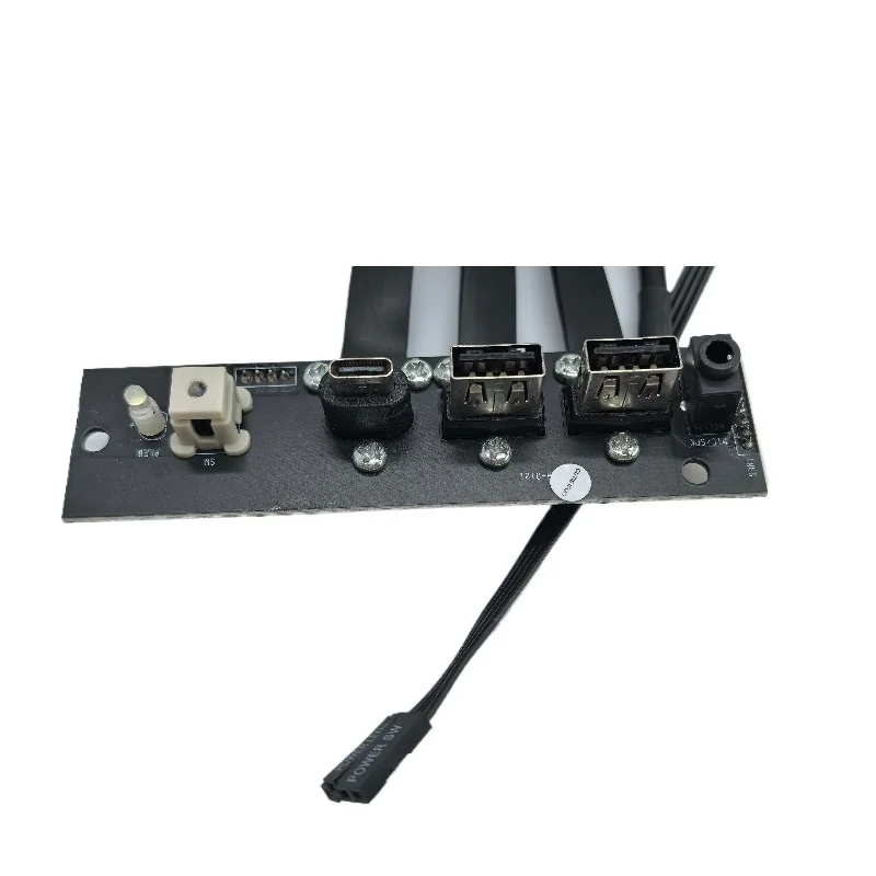 USB3.0 Type-C HD Audio Switch Light To 19P Type-E 9Pin Power SW Front Panel Computer Case Expansion Motherboards