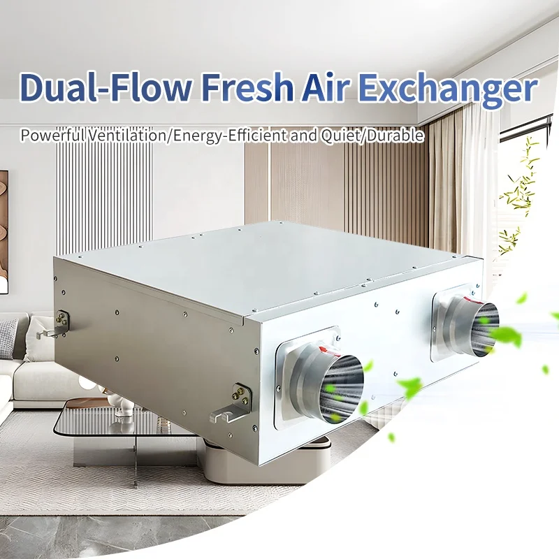 Electric Fresh Air System With HEPA Filter Bidirectional Flow Ventilation for Household Hotel Garage Mechanical Ventilation