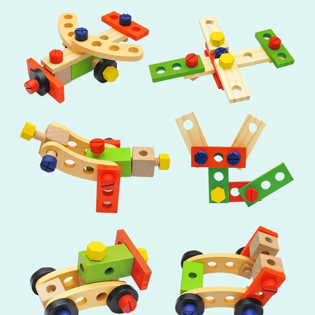 1Set Kinder Simulation Reparatur Werkzeuge Tragbare Toolbox Pretend Spielen Reparatur Tools Kit Holz Wartung Werkzeuge Bildungs Lernen