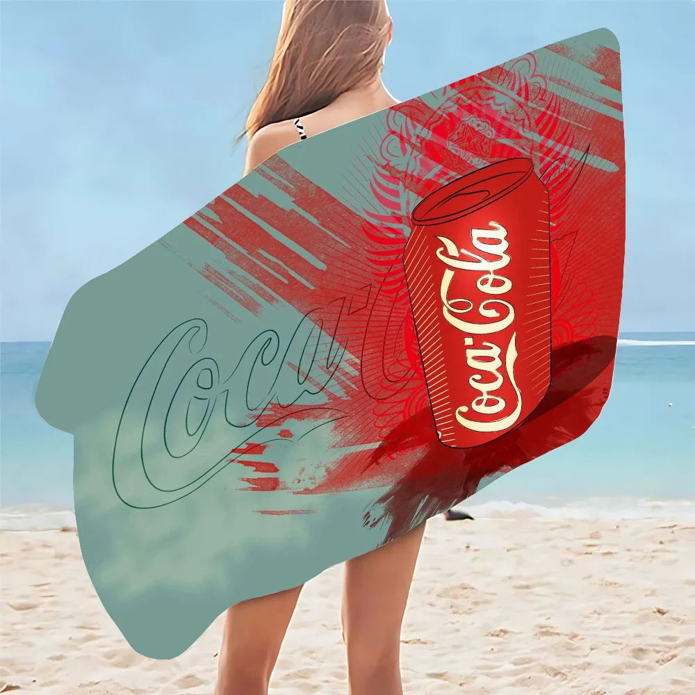 Coca-Cola Beach Towel Sauna Towels Bathroom Set Accessories Personal Care Large Bath Towels For Home Spa Quick Drying Gym Garden