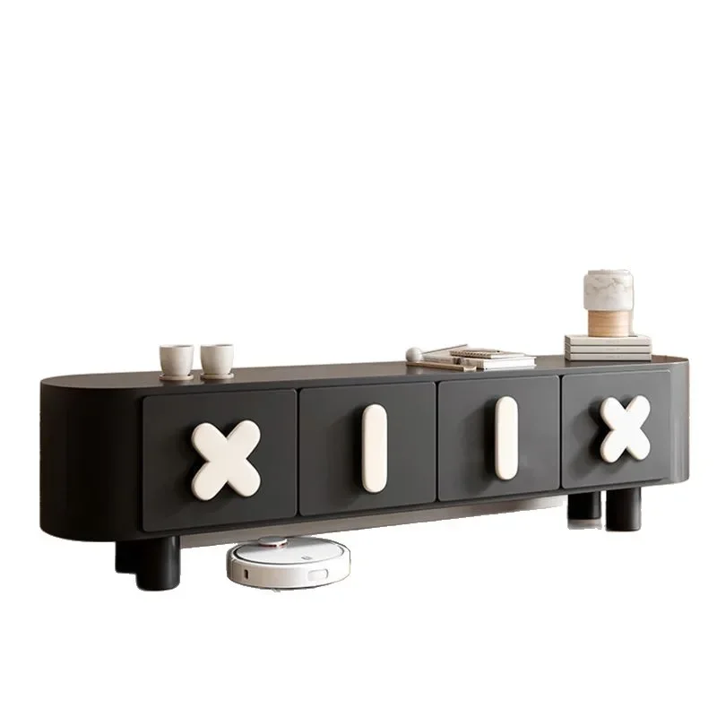 

TV cabinet coffee table living room household new small apartment storage integrated floor TV cabinet