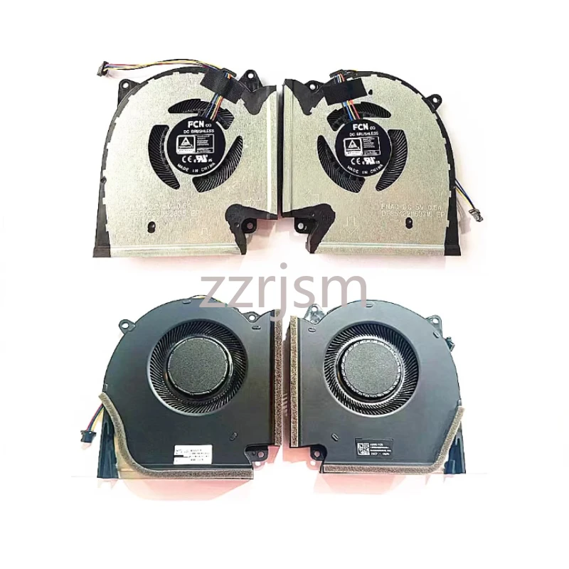For ROG Strix G15 G513 G533 G17 G713 G733 G513QR G533Q G713Q Laptop CPU GPU Cooling Fan 13NR0540P01011 13NR0540P02011 DC 12V/5V