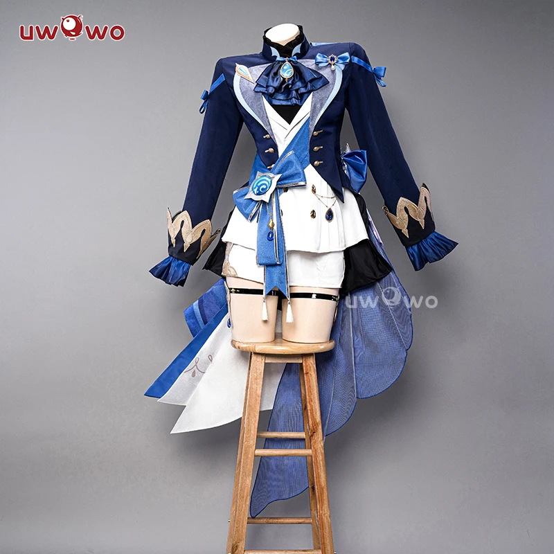 UWOWO-Disfraz de Cosplay de Genshin Impact, traje de juego de Focalors Hydro Archon Fontaine Rococo Furina, en STOCK