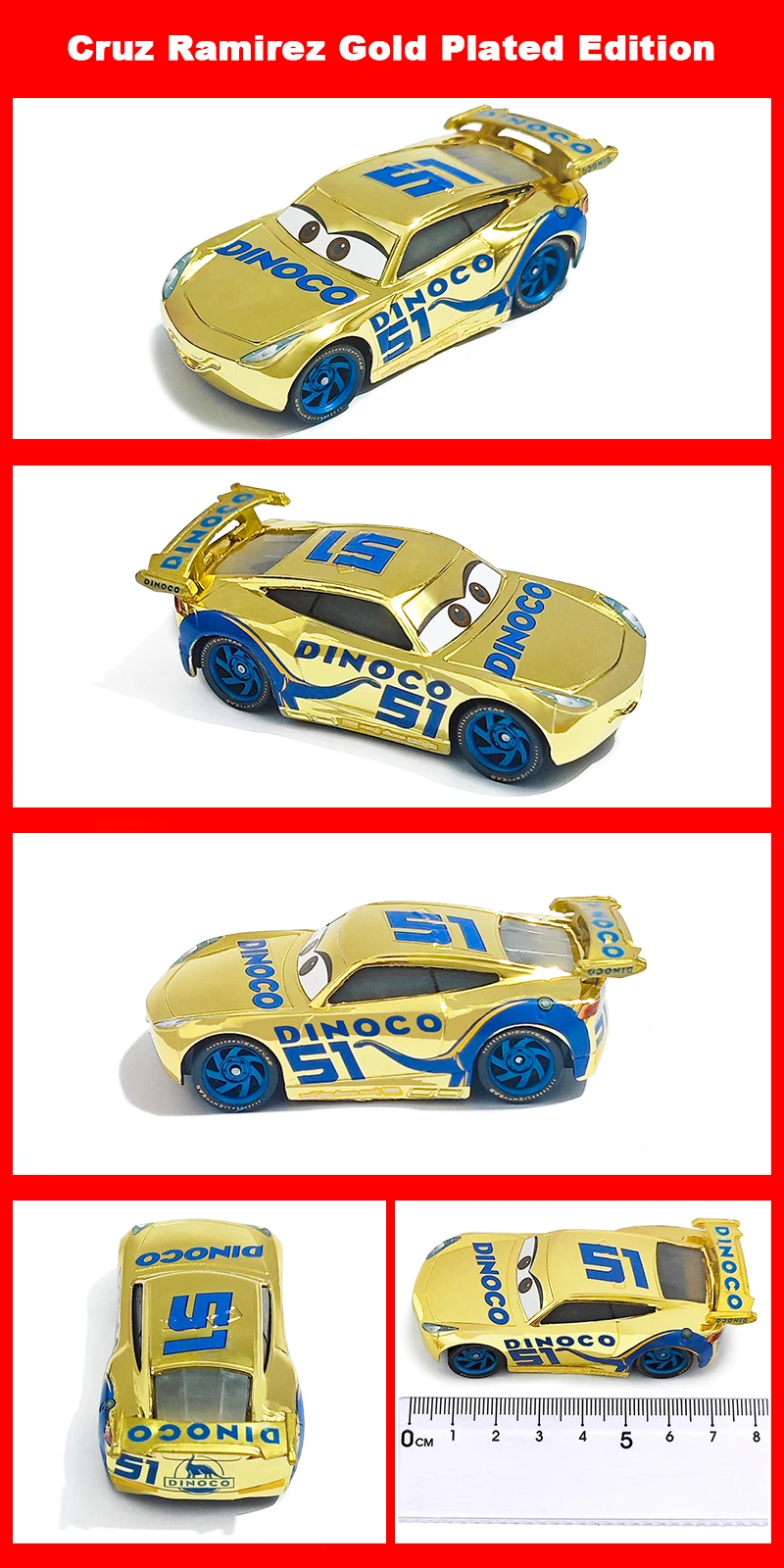 Pixar Cars Inertial Assistance Alloy Offroad-Fahrzeug Lightning McQueen Storm Cruz Mater Jackson Ramirez Kinderspielzeug Geschenke – Detail 8