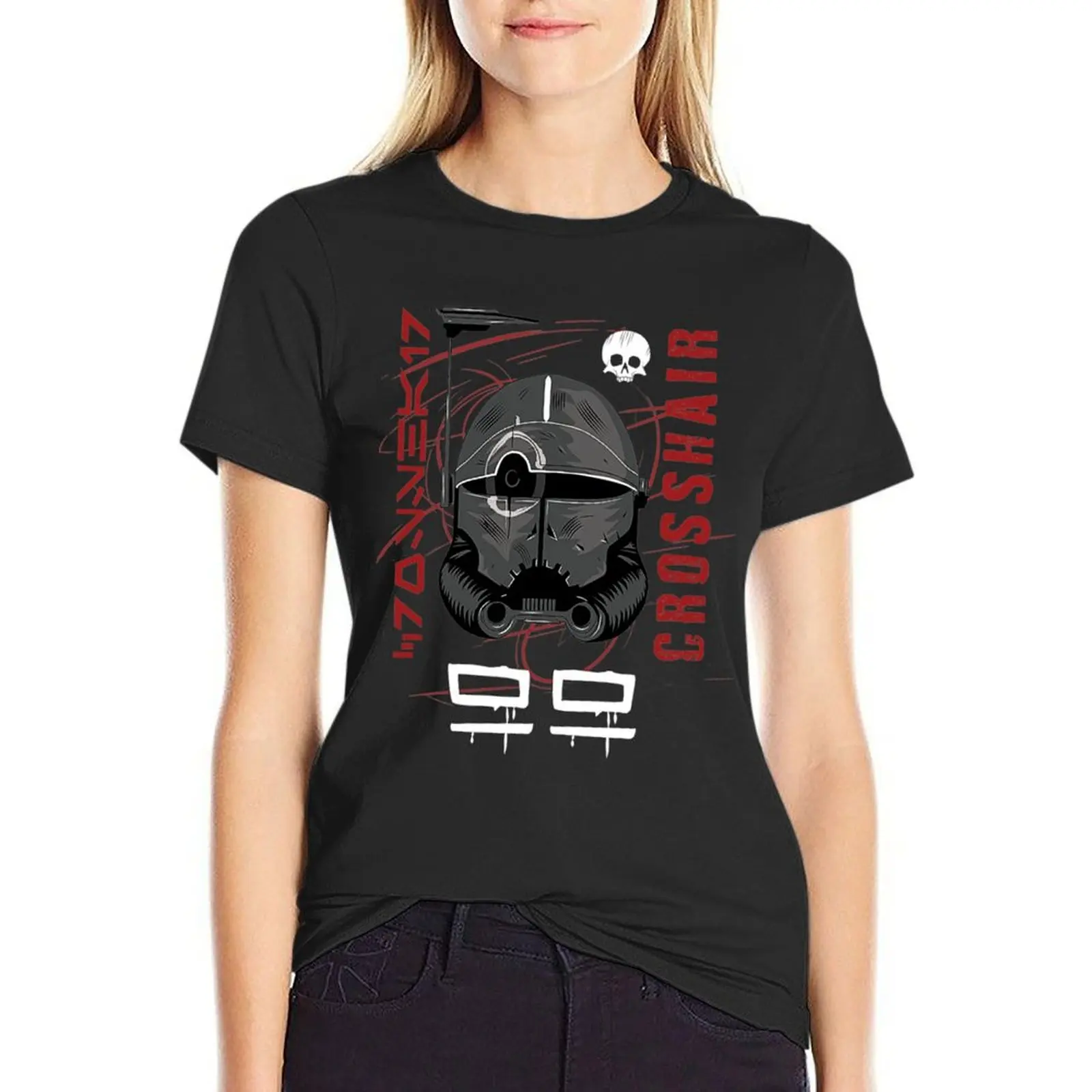 

Crosshair BadBatch T-Shirt shirts graphic tees quick drying summer tops anime Women tops