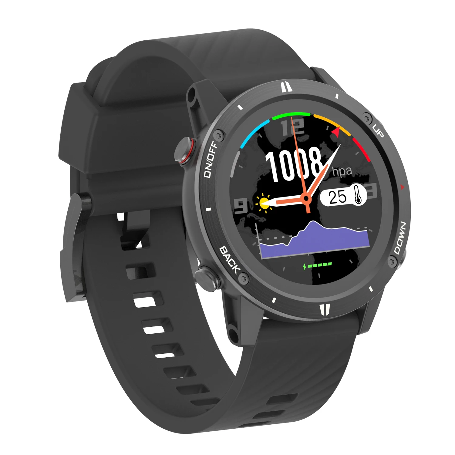 SUNROAD GPS Sports Watch Waterproof Swim Altimeter Compass Triathlon Men Digital Wristwatch Run Outdoor Camping Fitness Tracker
