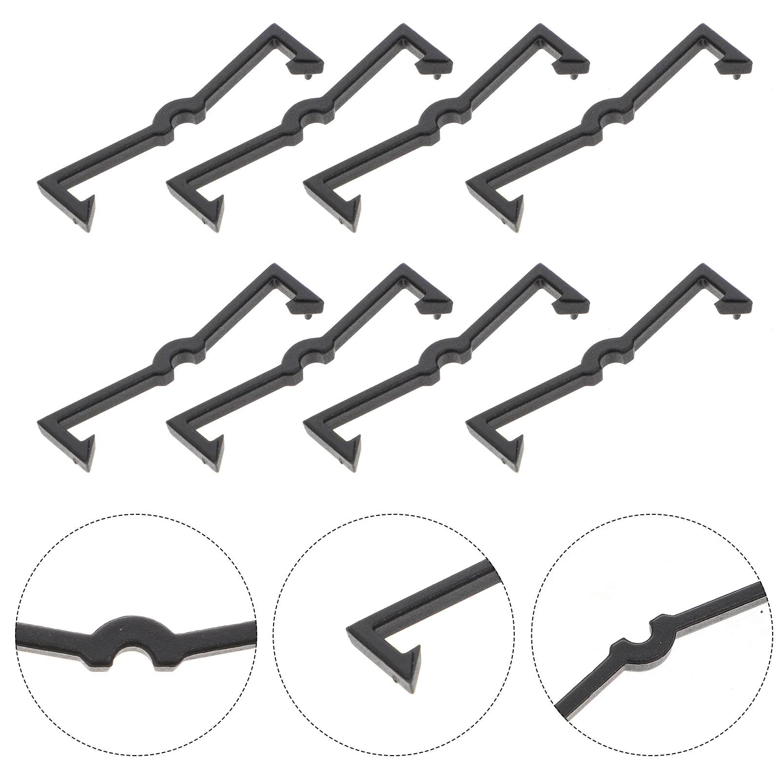 

100 Pcs Organizer Fastening Buckle Pegboard Supermarket 6X13CM Plastic DIY Hooks