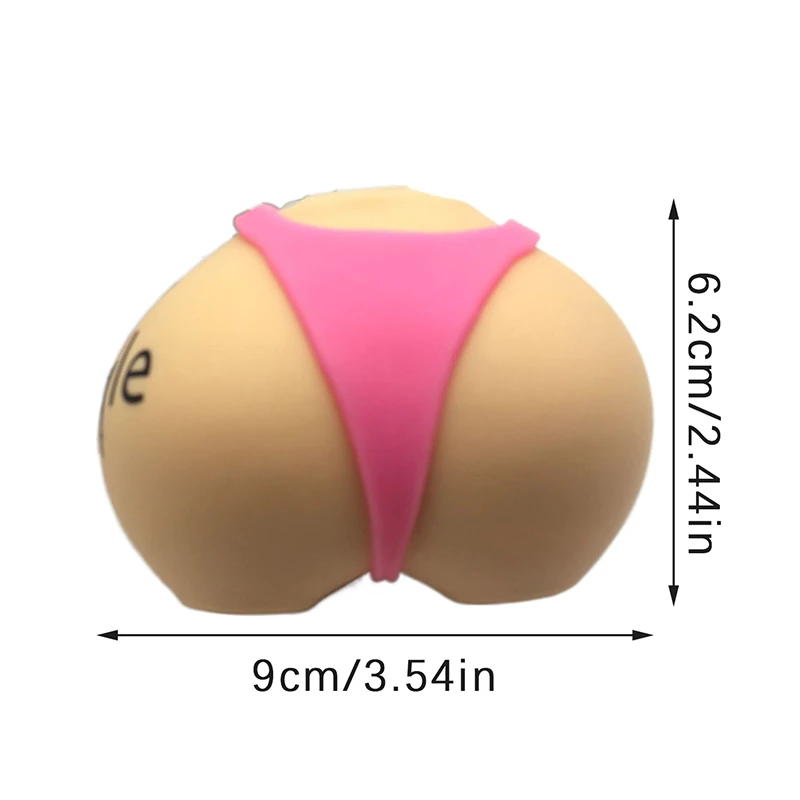 Funny Butt Shaped Stress Ball Squishy Relief Squeeze Ball Stress Toys For Kids And Adults Decompression Relax Toy Practical Jok