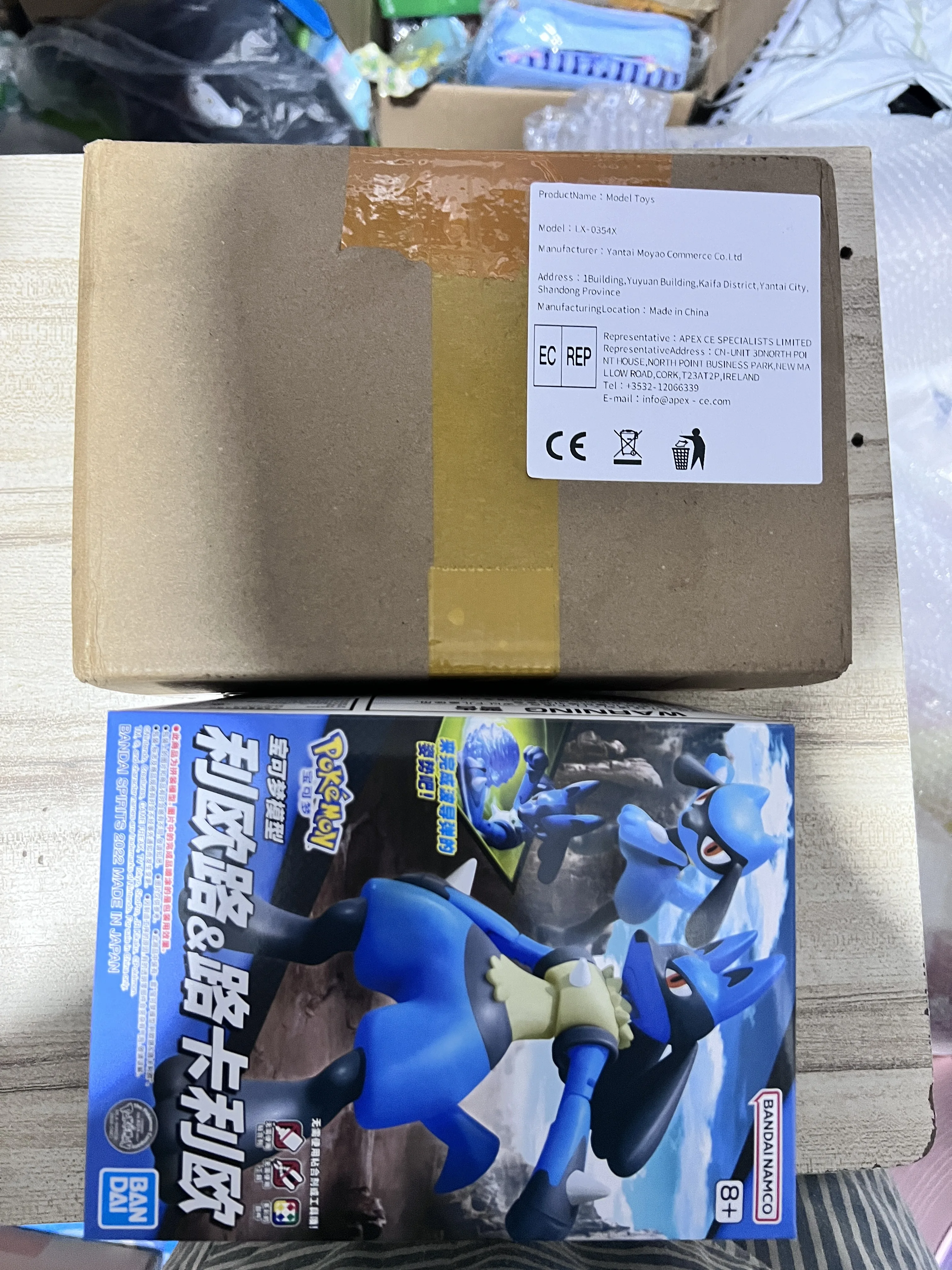 オリジナルバンダイポケモンプラモ-59-ポケモンスカーレットとバイオレット-miraidon-アセンブリ装飾品フィギュアゲームモデルおもちゃギフト