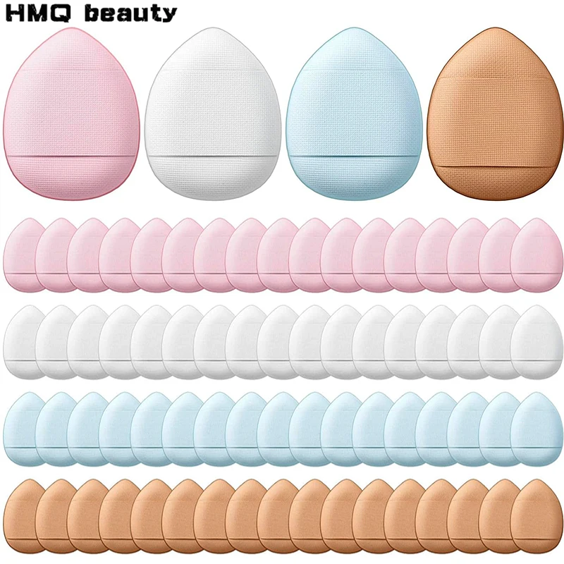 50/100ชิ้นฟองน้ำพัฟแต่งหน้าแบบนิ้วขนาดเล็กพัฟคอนซีลเลอร์รองพื้นแอร์คุชชั่นอุปกรณ์เครื่องสำอางแบบเปียกสำหรับผู้หญิงความงามขายส่ง