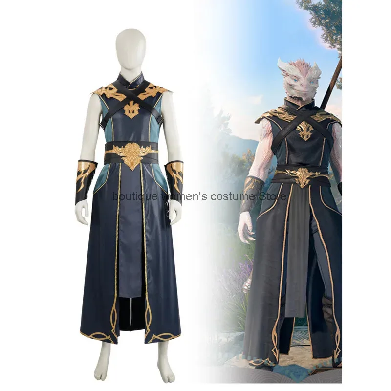 

Cos Halloween Cosplay Costume Game Suit Baldur's Gate 3 Cosplay Costume Evil Mind Sorcerer Robe Game Replica Cosplay Set