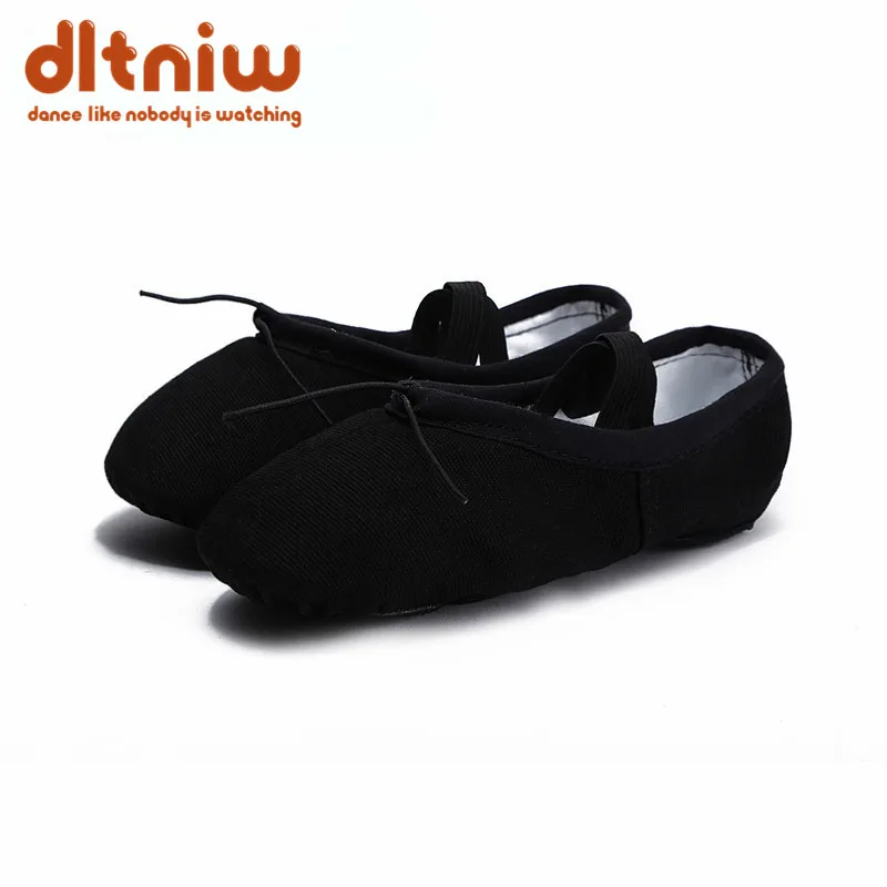 Sale Child Girl Soft Split Sole Slipper Cotton Comfortable Fitness Breathable Toddler Canvas Practice Gym Dance Ballet Shoe