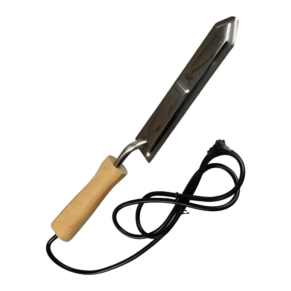 Electric For Beekeeping Uncapping - Heated Cutting Tool with 440mm Length and Wood + 304 Stainless Steel Build