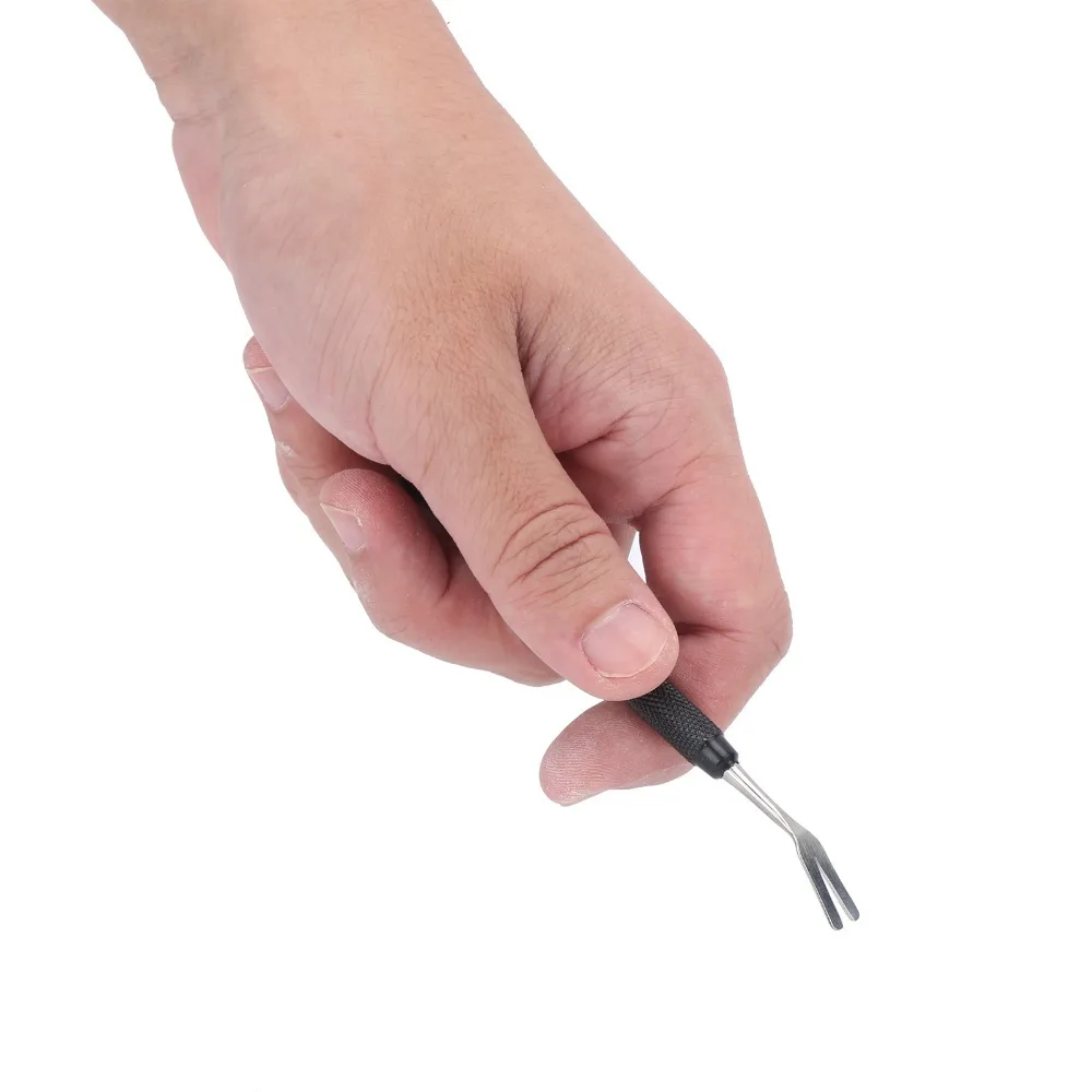 3pcs Dual Head Tick Remover Tweezers Precise Tip Metal Tip Pet Parasite Tool Smooth Clamp Pet Kit Fur Parasite Clear