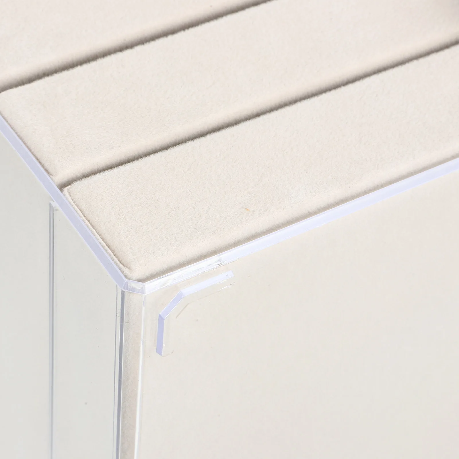 

45 Grid Desktop Jewelry Box Organizer with Clear Cover Storage Case for Necklace Earring Ring Watch Compact Travel Friendly