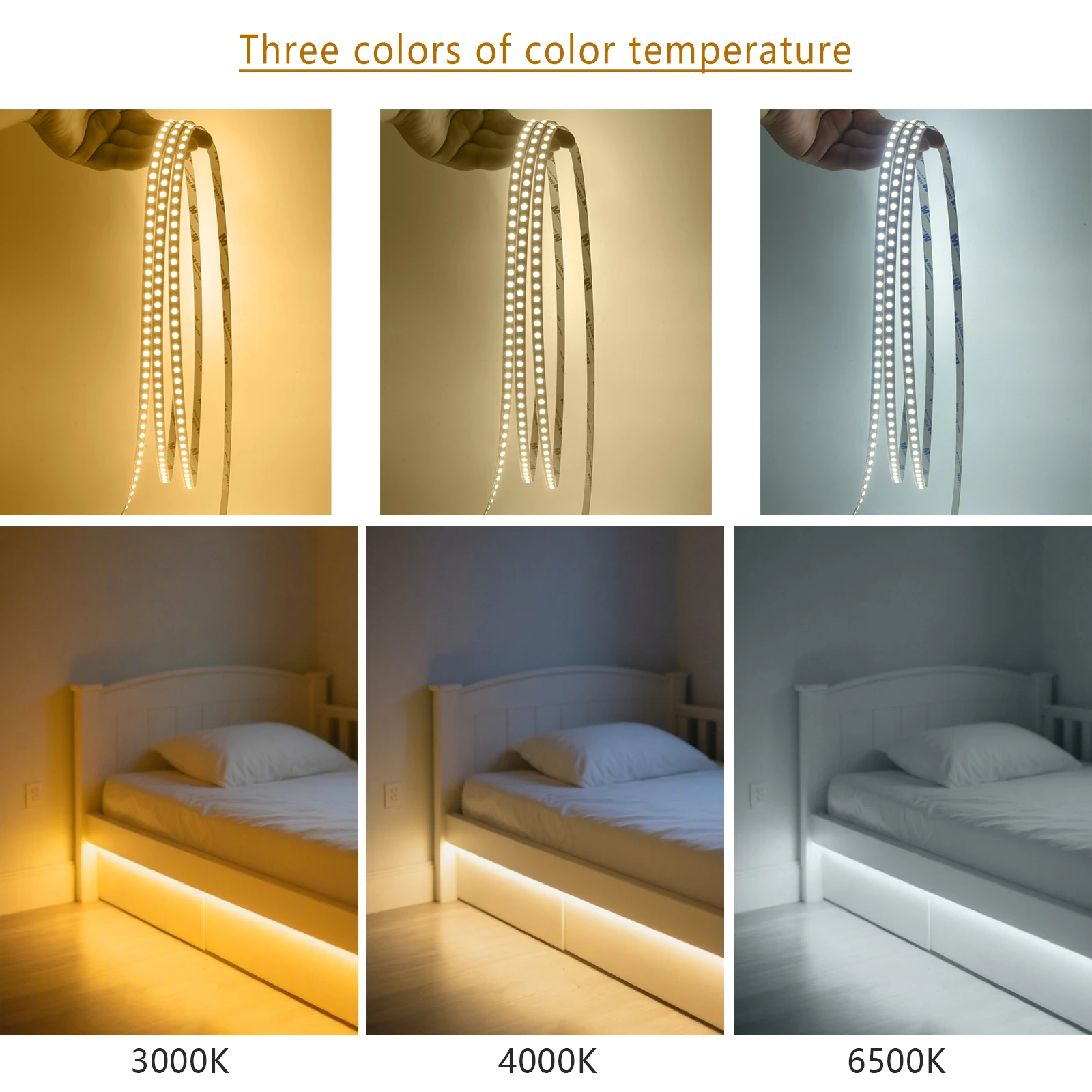 12V LED Strip SMD 2835 5M 10M 1LED Cut LED Strip Tape Light 120LED/M 3000K 4000K 6000K Flexible Strip Ribbon Home Decor Light