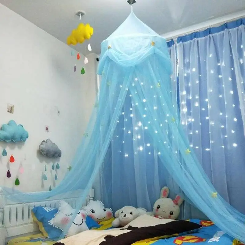 Baby Crib Netting Princess Dome Bed Canopy Childrens Bedding Round Lace Mosquito Net For Baby Sleeping