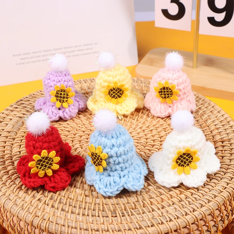 1/12 Doll Mini Knitting Hat Doll Knit Cap Clothes Dress Up Dollhouse Decoration Accessories For Kid Pretend Play Toys