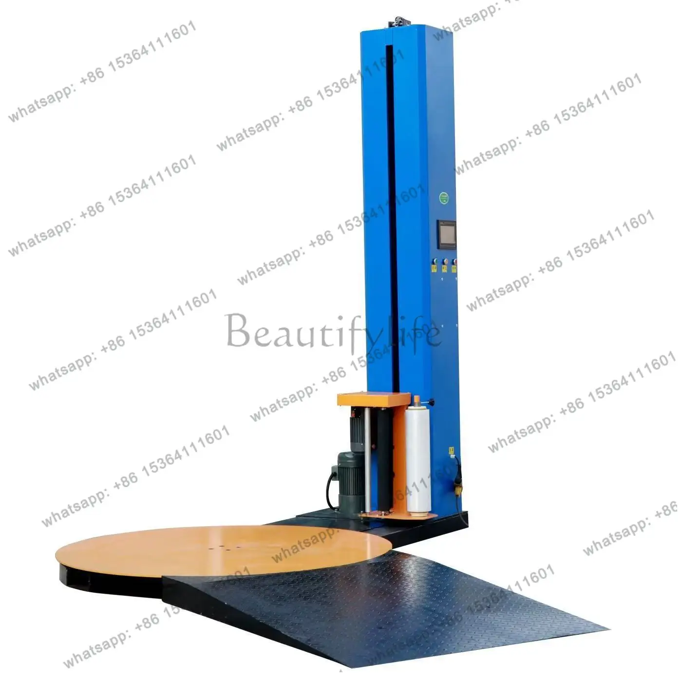 Automatic winding film packaging Small winding machine Tray type winding film baler