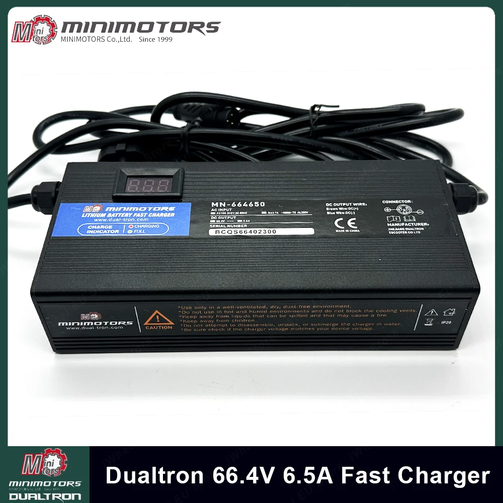 Official Dualtron 66.4V 6.5A Fast Charger Verified Charging Port Only for 60V Dualtron Spider Dualtron Victor Dualtron Achilleus