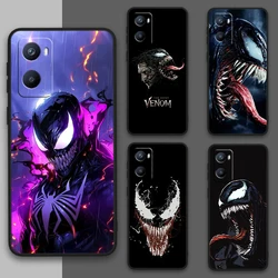 Marvel Venom Hero Anime For OPPO Reno 10 9 8 7 6 5 4 Z SE Pro Plus Lite Soft TPU Shockproof Silicone Black Phone Case