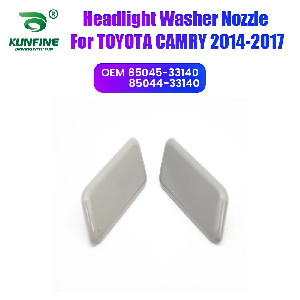 

Car Headlight Front Bumper Washer Spray Nozzle Jet Headlamp Pump Cover For TOYOTA CAMRY 2014-2017 85045-33140 85044-33140