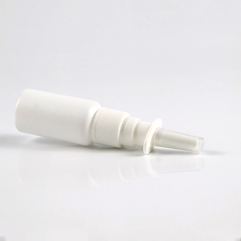 20 個小さなスプレーボトルポータブル白詰め替え旅行エッセンシャルオイルメイクファインプラスチック空の再利用可能
