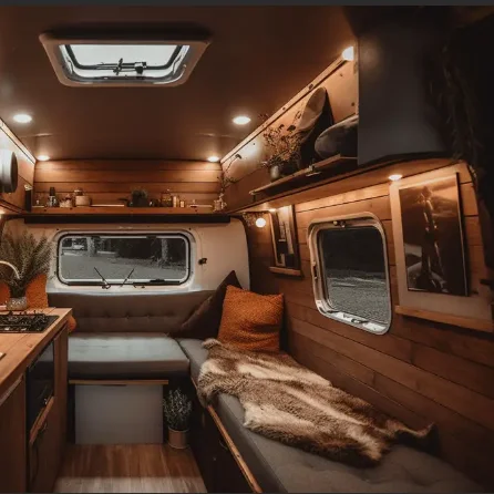 معدات السفر الفاخرة ملحقات RV منزلقة متنقل قافلة تخييم ويندوز نافذة RV للتخييم مع شاشة