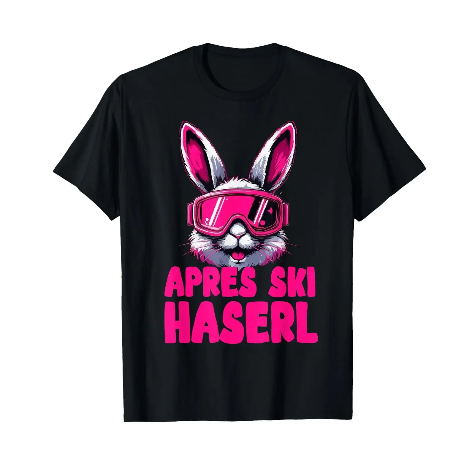 Après Ski Haserl Rabbit Hüttengaudi T Shirt vintage Washed designer clothes Unisex Breathable Versatile Comfortable Soft