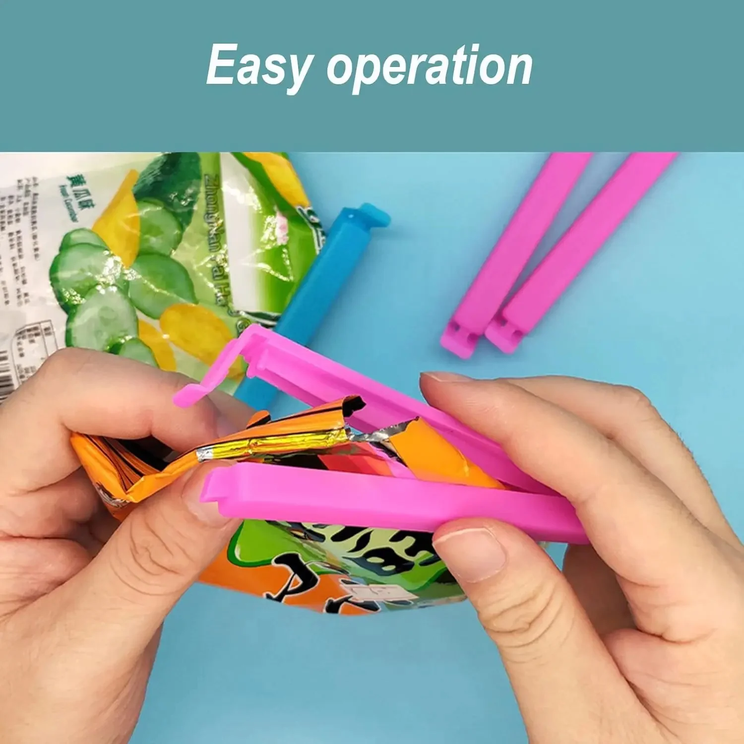 10-100 قطعة البلاستيك الغذاء مقاطع حقيبة السدادة المشبك المطبخ أداة المحمولة تخزين ختم مشبك عزل ل حقيبة ختم الملحقات #4