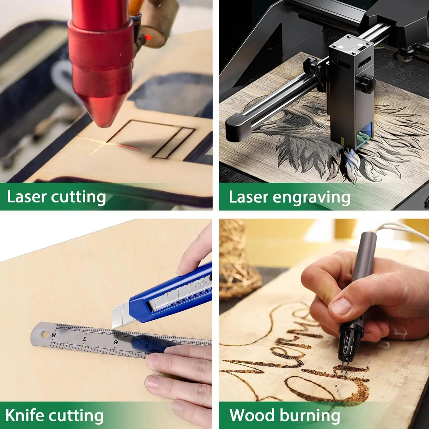 36 Pack 1/8 Inch Basswood Sheets for Crafts, Laser Cutting, Wood Burning & Model Making