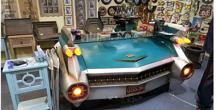 

Vintage head mall checkout page bar vintage trim modern industrial style model car