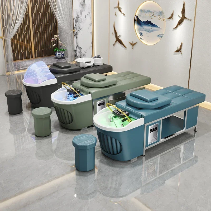 

Шампунь для обратной промывки салона красоты, стулья, спа-умивальник, японское лечение кожи головы, водяная кровать, покрытие для мобильных волос, чаша для мытья