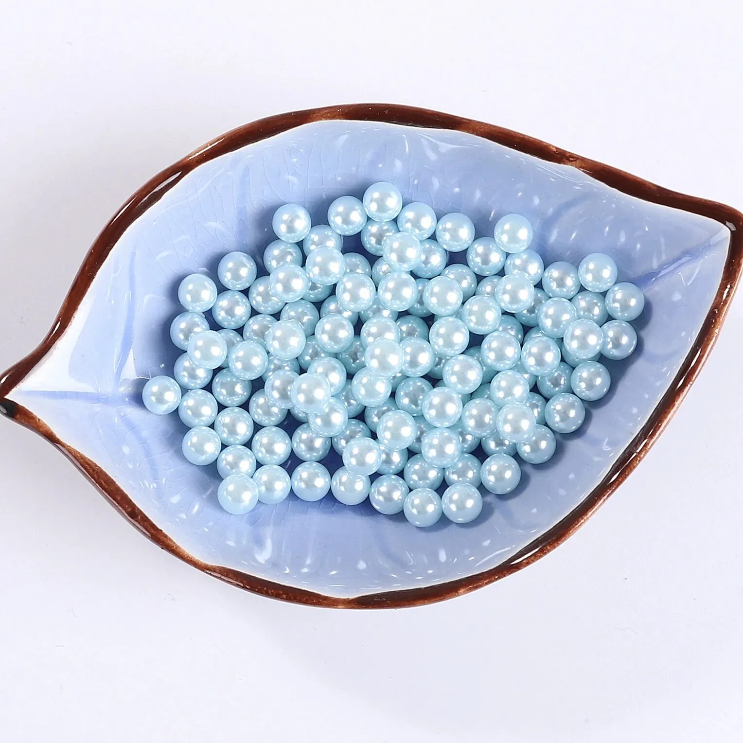 3/4/5/6/8Mm Multicolors No Hole Acryl Ronde Imitatie Parel Kralen Losse Kraal Voor Sieraden Maken Diy Accessoires