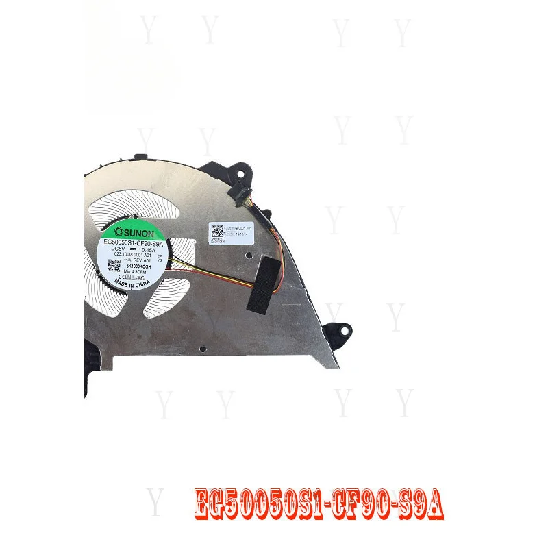 Ventilador de Refrigeración para CPU de Portátil Y+ EG50050S1-CF90-S9A para XiaoMi MI RedmiBook 13 10th