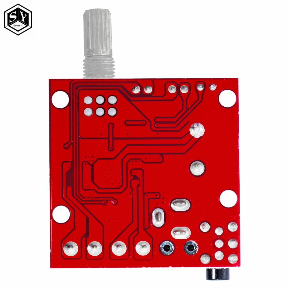 12V Mini Hi-Fi PAM8610 Audio Stereo Amplifier Board 2X10W Dual Channel D Class(High efficiency) Adjust the volume