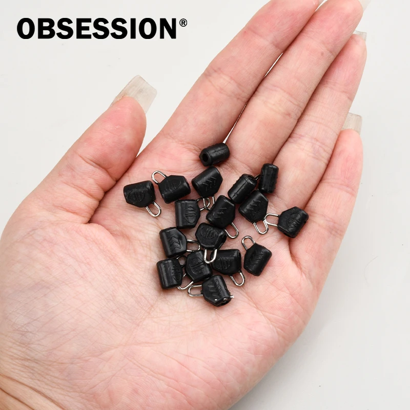 

OBSESSION 25 шт. рыболовные поплавочные слайдеры-слайдеры для грузил, пластиковые соединители-клипсы для плетеной лески