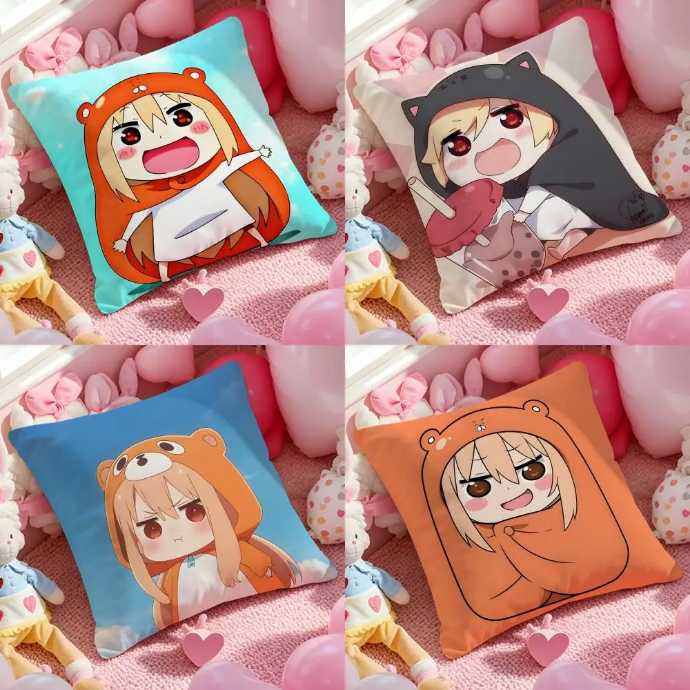 

Himouto! Umaru-chan Doma Umaru Anime Cushion Cover Pattern Printed Pillowcase for Living Room Sofa Cushion Cover & Bedroom Decor