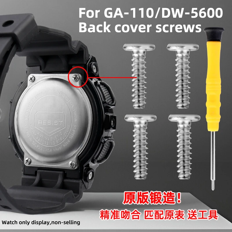 Watch Case Screws For Casio G-SHOCK GA-110 GA120 GD-110/120 DW-5600 GW-M5610 GW-B5600 DW6900 Watch Case Back Cover Bottom Screws