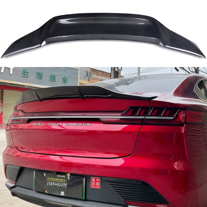 

For 2020-2023 Newest BYD HAN 100%Real Carbon Fiberhighquality Rear Spoiler Trunk Lid R Style