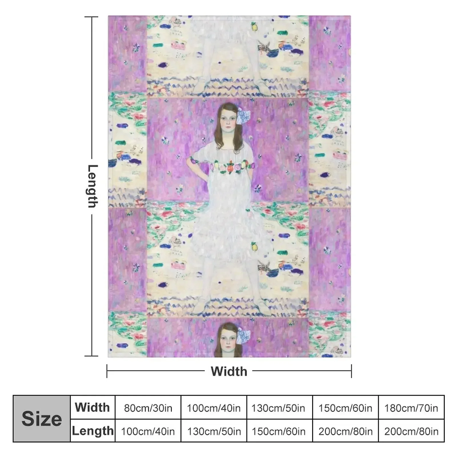 M?da Primavesi Gustav Klimt Throw Blanket Loose Decoratives Luxury Designer Soft Plush Plaid Blankets