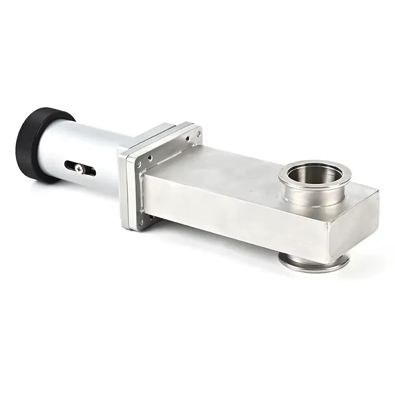 KF Vacuum Valve SS304 SS316L Manual Mini UHV Gate Valves KF25/40/50 Flange Stainless Steel Vacuum Baffle Valve with KF Flange