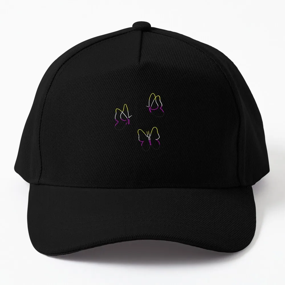 Non-binary Butterfly Trio Baseball Cap Visor Golf Hat Caps Women Men's