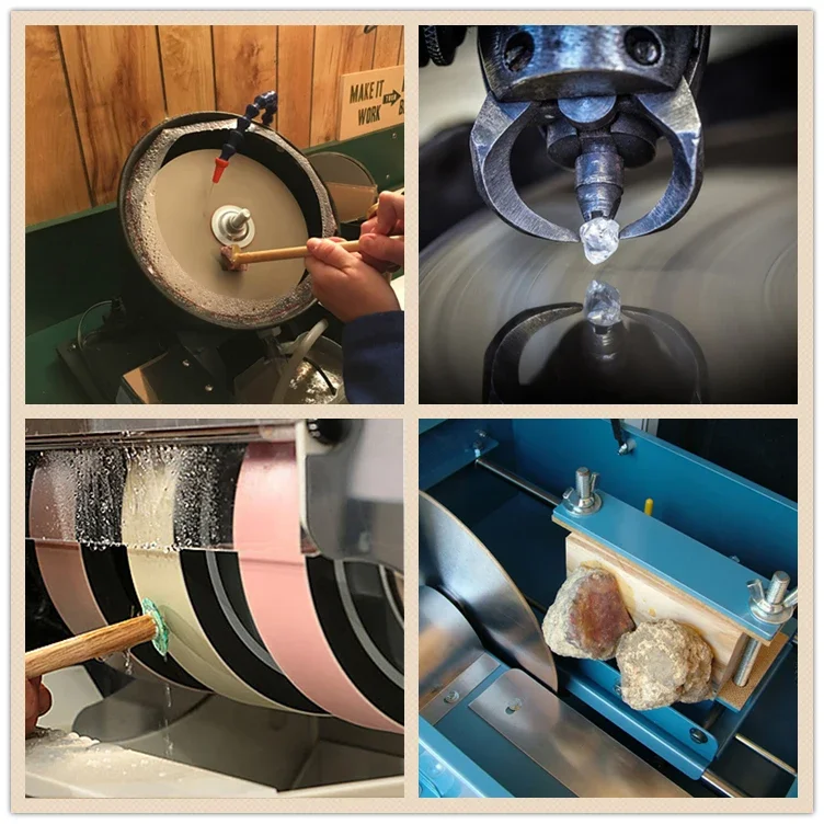 RUIZUAN 1A2 resina diamante vueltas joyería rueda de pulido Jade disco de diamante disco polaco para máquina de lapido de piedras preciosas máquina facetadora