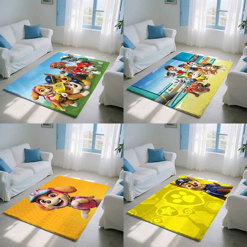 

D-PAW C-Patrols Cartoon Floor Mat Art Carpet Rug For Bedroom Living Room Sofa Home Doormat Decor,Large Kid Non-slip Floor Mat