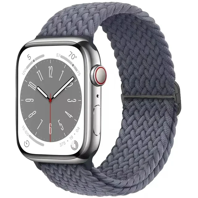 Geflochtene Solo Loop für Apple Watch Ultra Band 40 mm 44 mm 41 mm 38 mm 49 mm 45 mm elastisches Nylonarmband iWatch Serie 9 8 7 3 SE Armband