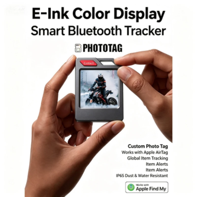 Phototag Ink Screen Small Anti-loss Device Apple Certification Positioning Keychain Anti-loss Anti-theft Locator Gift