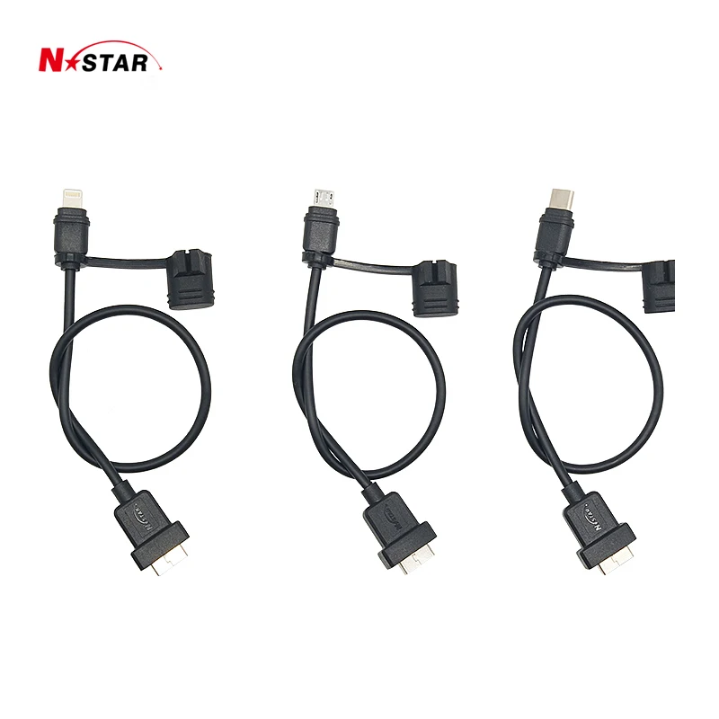 

N-Star Waterproof Charging Cables Dural Metal Joint USB Charging Short Line Motorcycle Mobile Phone Charger Dedicated Line