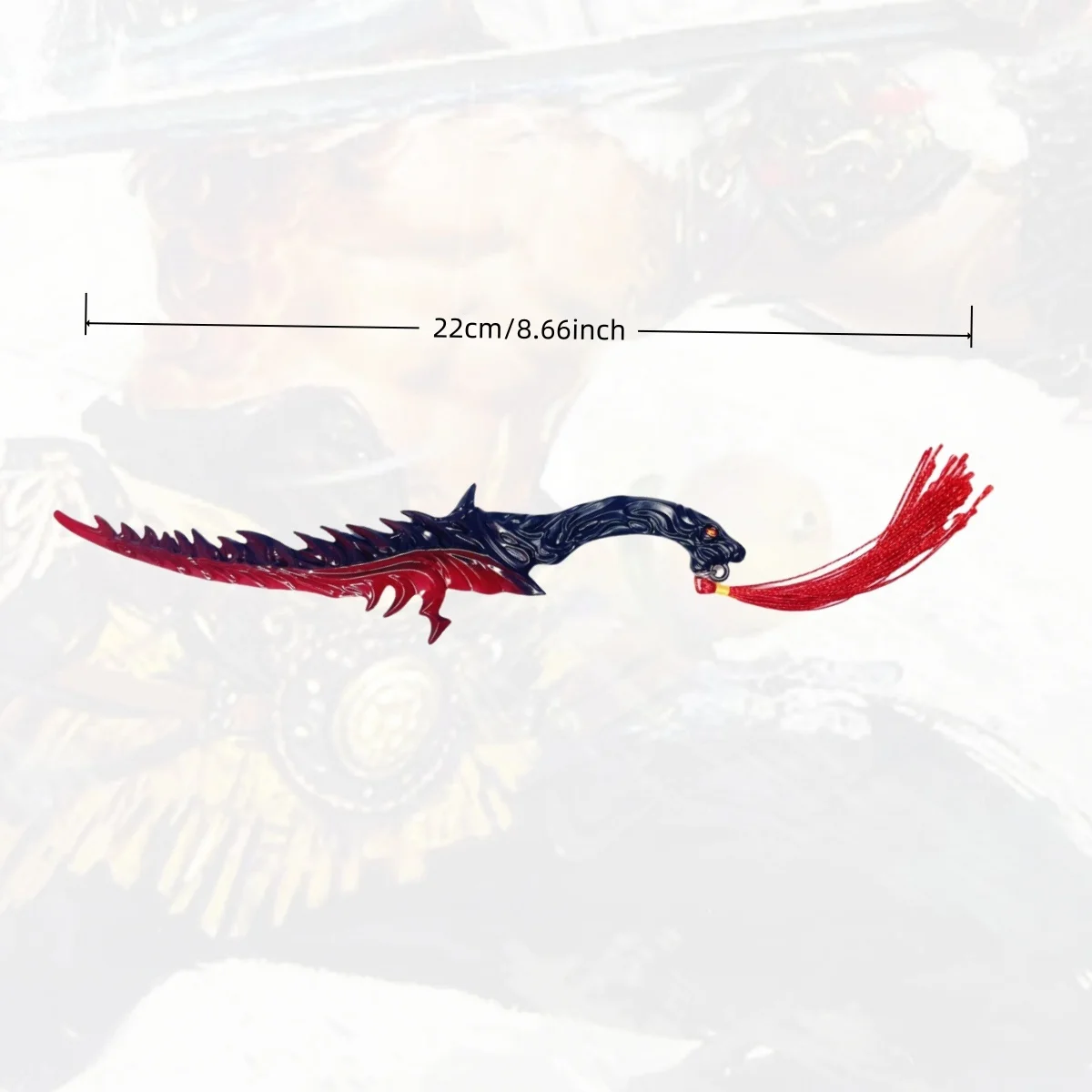 8.6 pollici Elden Coltello Nero Metallo Katana Spada Originale Samurai Sabre Ninja Giapponese Katana Sabre Accessori Cosplay Prop Giocattolo