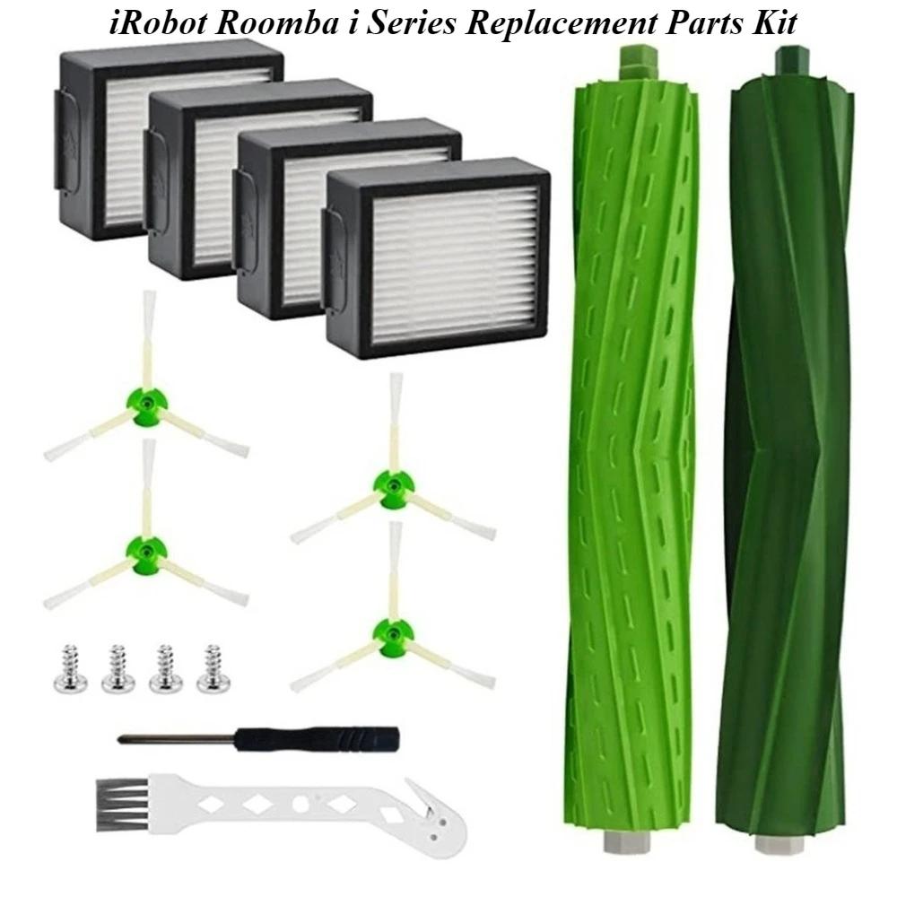 

iRobot Roomba i Series Replacement Parts Kit – Compatible with i3/i3+/i4/i6/i6+/i7/i7+/i8/i8+/E5 HEPA Filters, Side Brushes